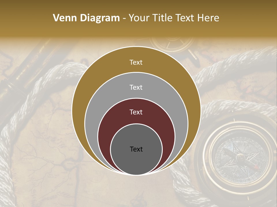 Draw Navigation Rudder PowerPoint Template