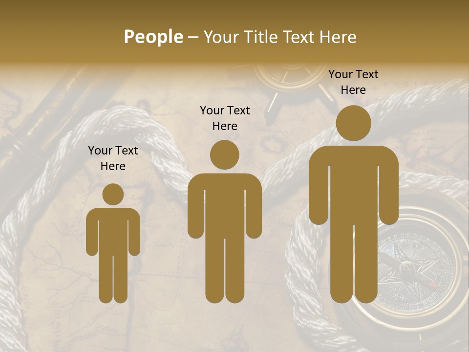 Draw Navigation Rudder PowerPoint Template