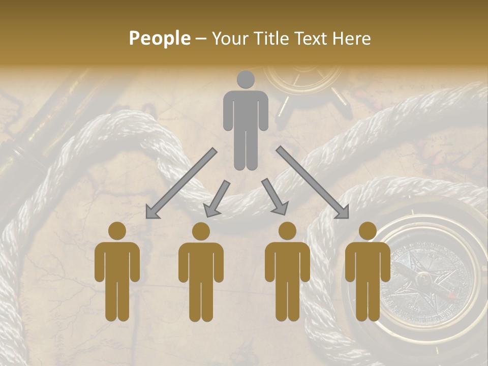 Draw Navigation Rudder PowerPoint Template