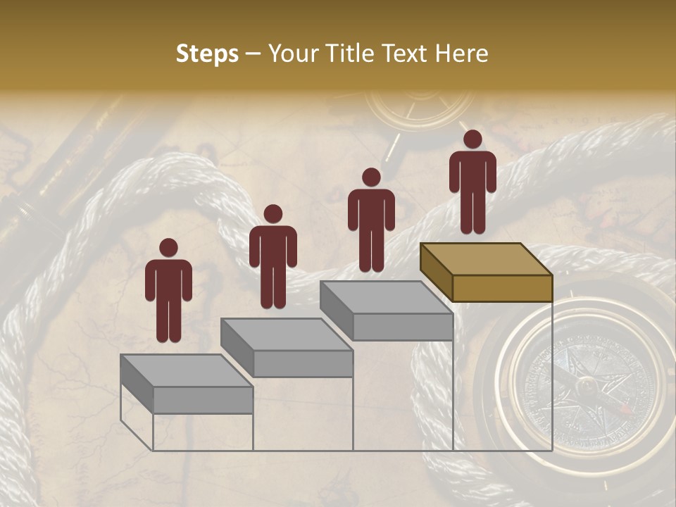 Draw Navigation Rudder PowerPoint Template