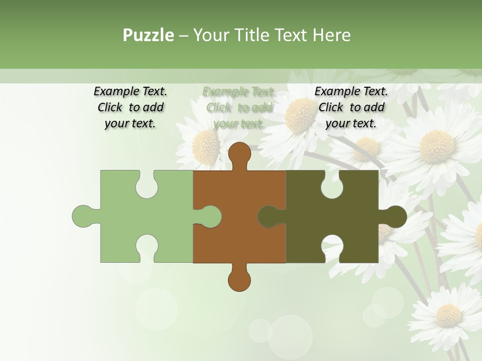 White Nature Plant PowerPoint Template