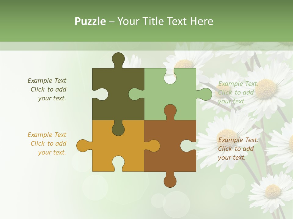 White Nature Plant PowerPoint Template