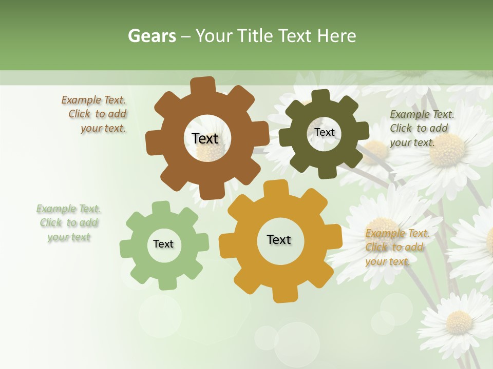 White Nature Plant PowerPoint Template