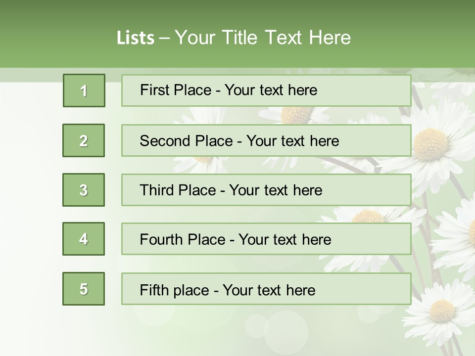 White Nature Plant PowerPoint Template