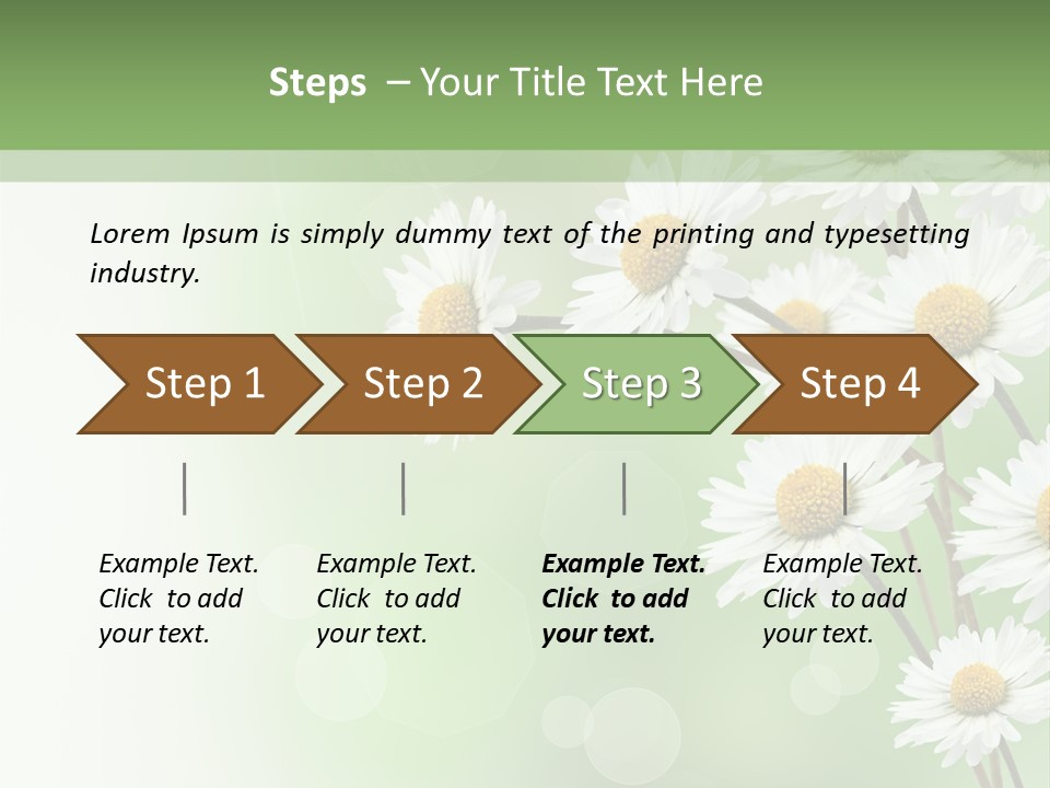 White Nature Plant PowerPoint Template