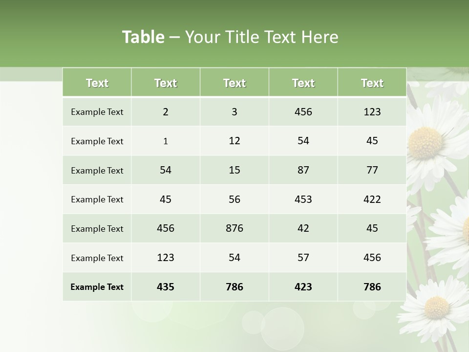 White Nature Plant PowerPoint Template