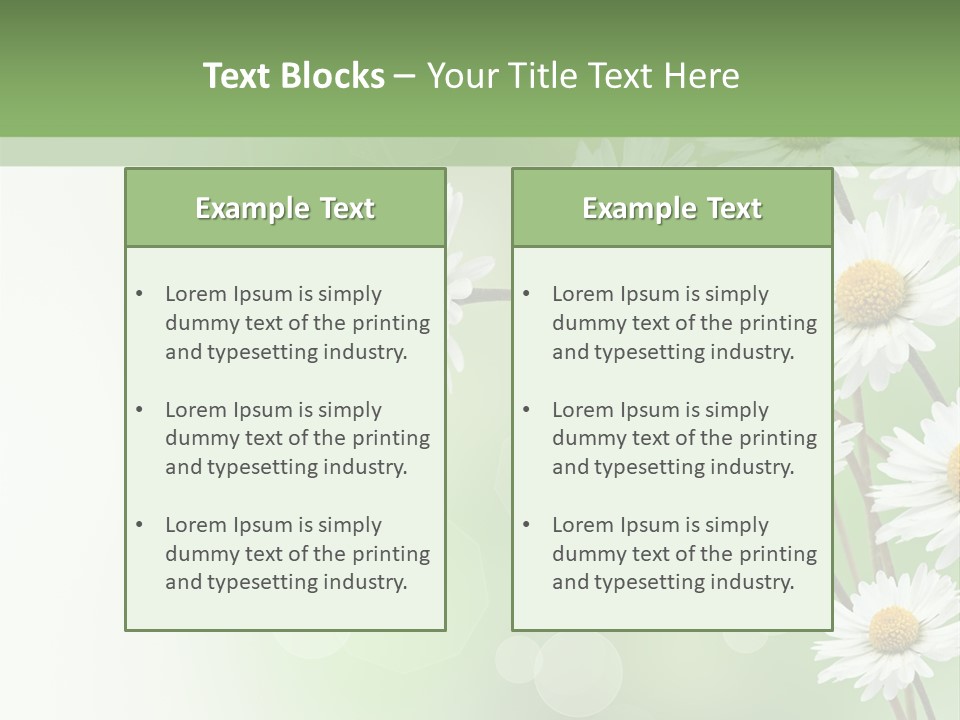 White Nature Plant PowerPoint Template