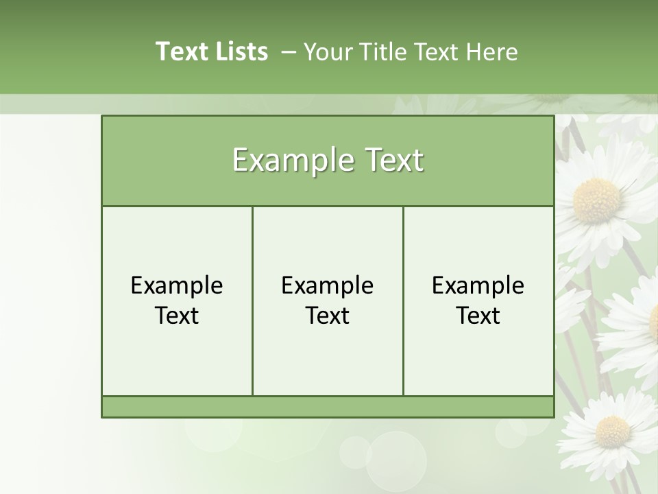 White Nature Plant PowerPoint Template