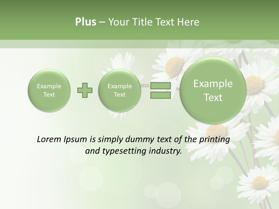 White Nature Plant PowerPoint Template