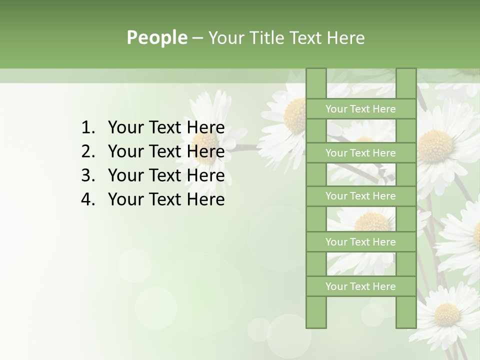 White Nature Plant PowerPoint Template