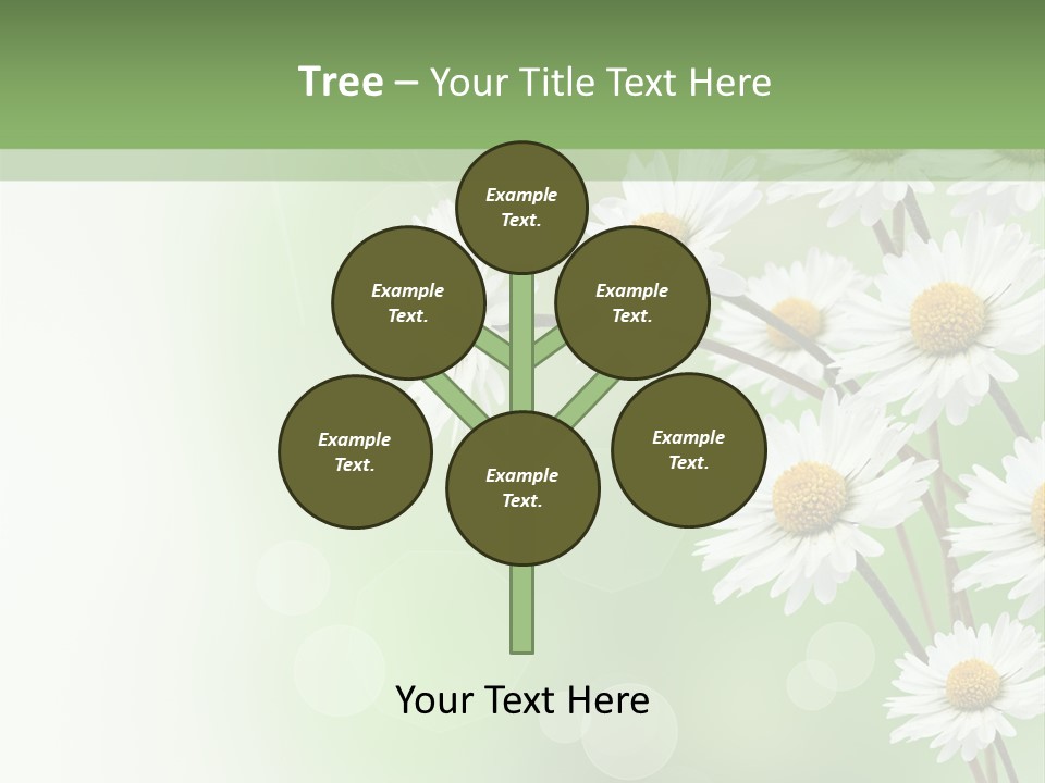 White Nature Plant PowerPoint Template