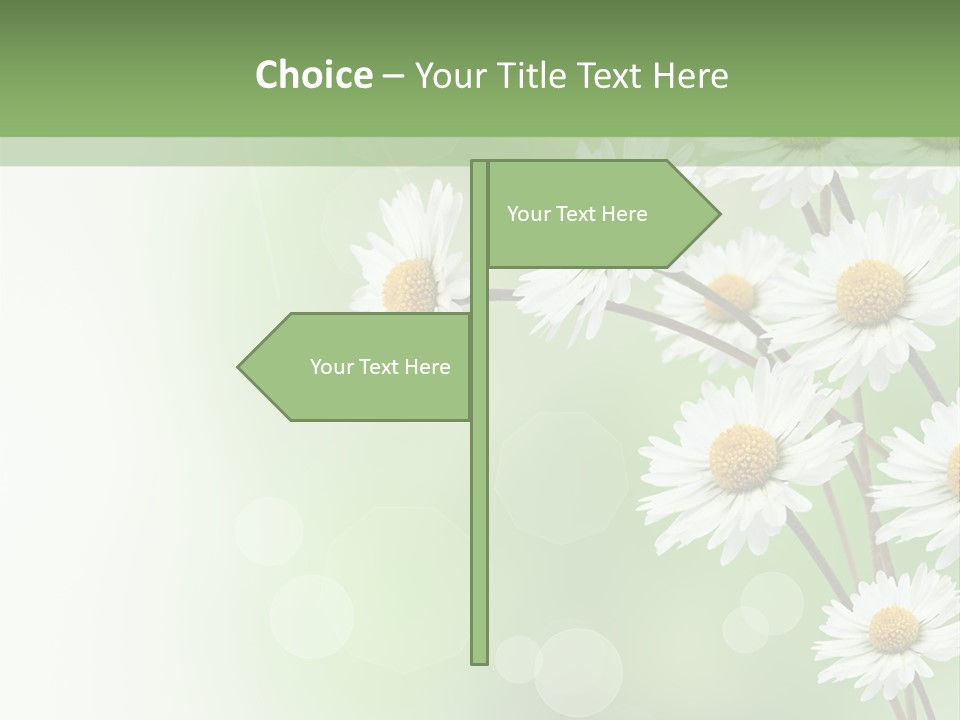 White Nature Plant PowerPoint Template
