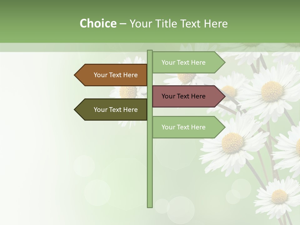 White Nature Plant PowerPoint Template