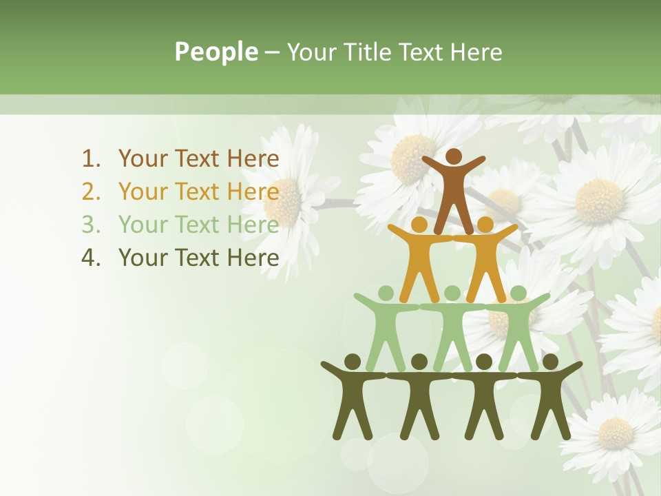 White Nature Plant PowerPoint Template