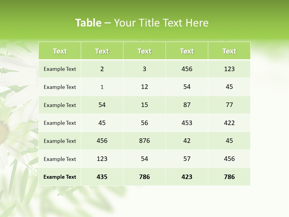 Leaf Spring Romance PowerPoint Template