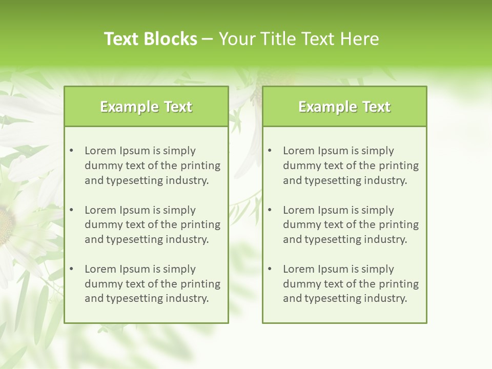Leaf Spring Romance PowerPoint Template