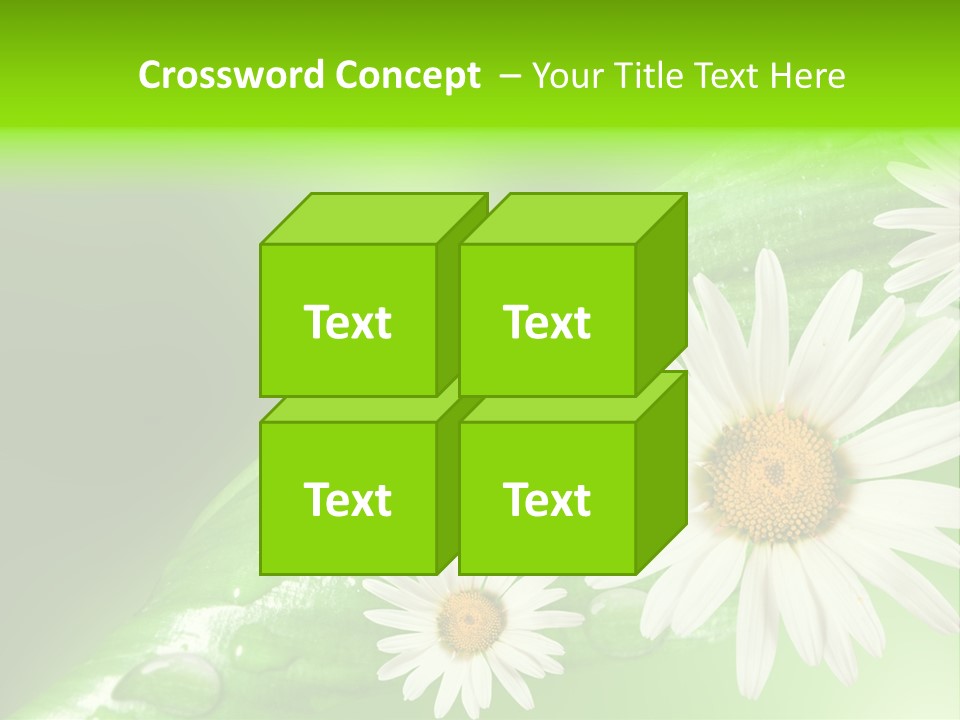 Frame Green Wet PowerPoint Template