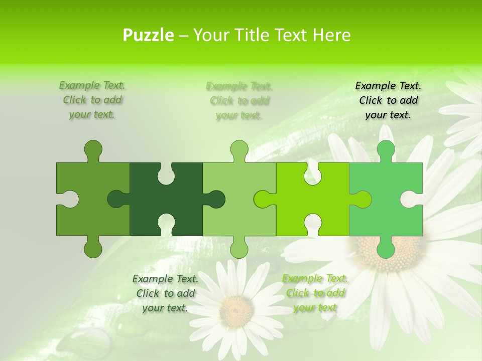 Frame Green Wet PowerPoint Template