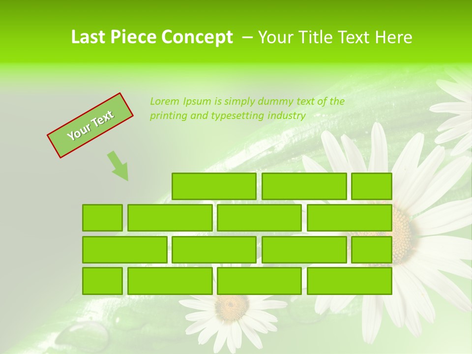 Frame Green Wet PowerPoint Template