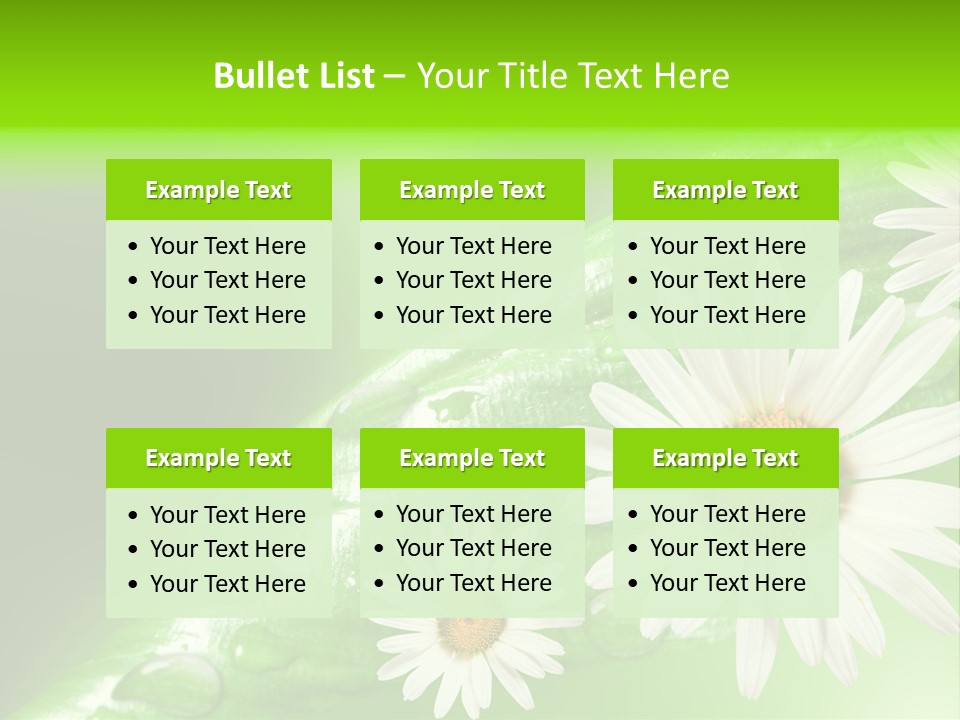 Frame Green Wet PowerPoint Template