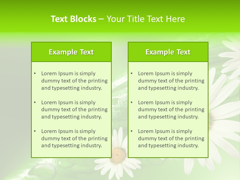 Frame Green Wet PowerPoint Template