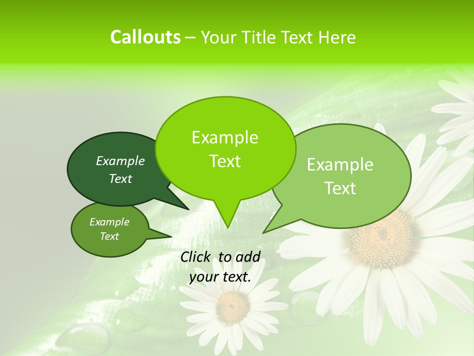 Frame Green Wet PowerPoint Template