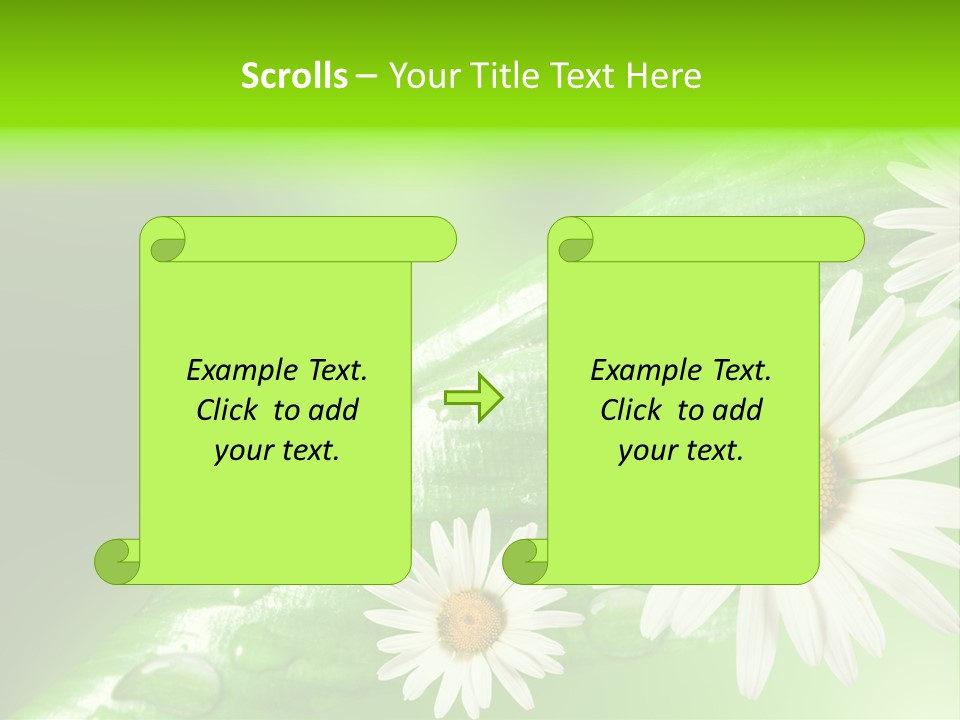 Frame Green Wet PowerPoint Template