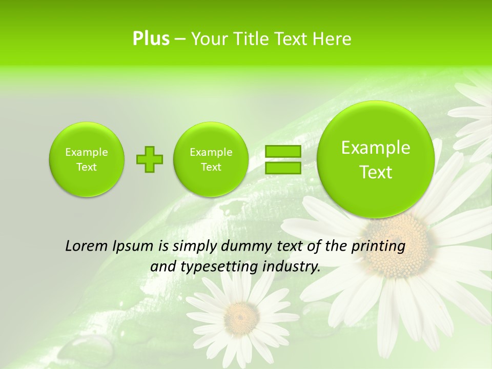 Frame Green Wet PowerPoint Template