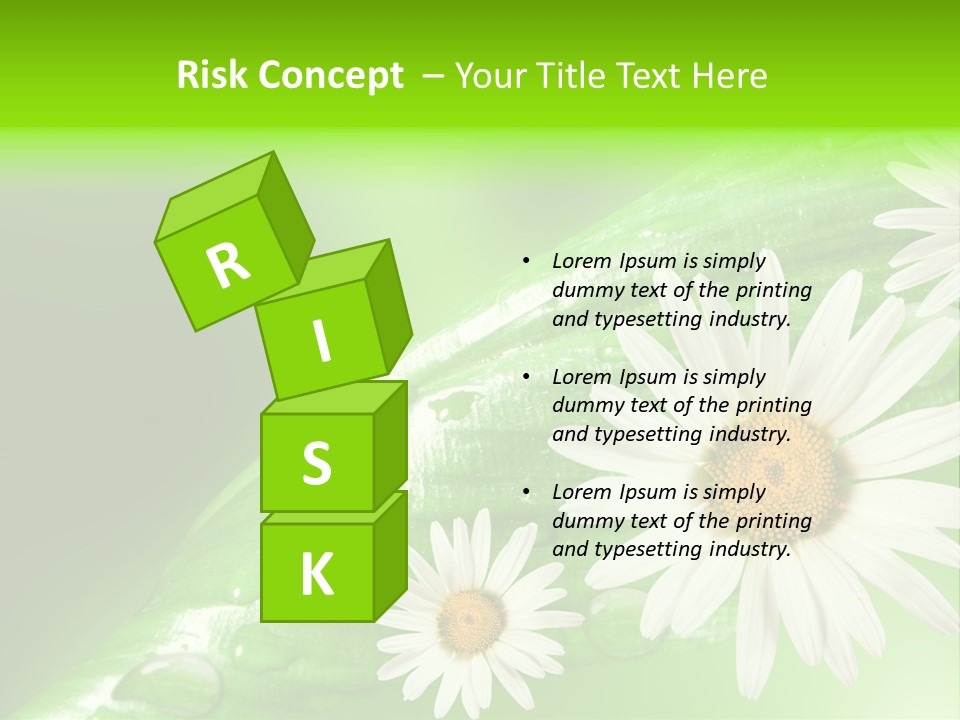 Frame Green Wet PowerPoint Template