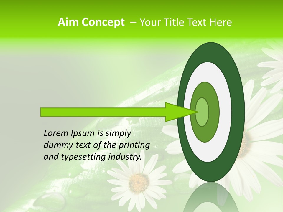 Frame Green Wet PowerPoint Template