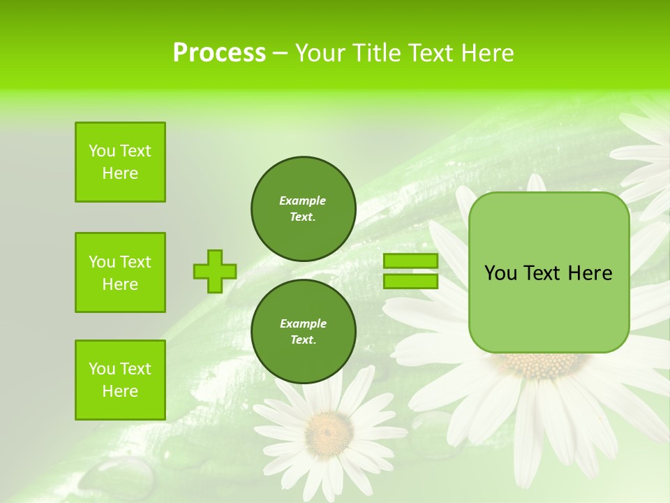Frame Green Wet PowerPoint Template