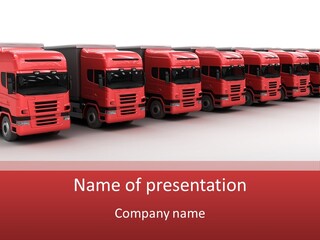 Drive Deliver Lorry PowerPoint Template