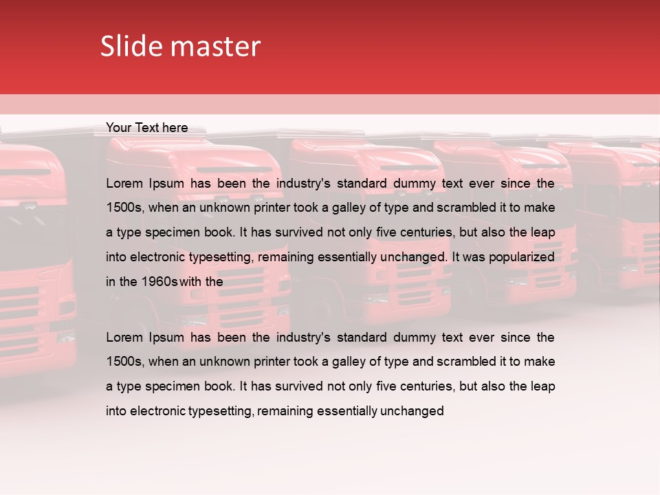 Drive Deliver Lorry PowerPoint Template