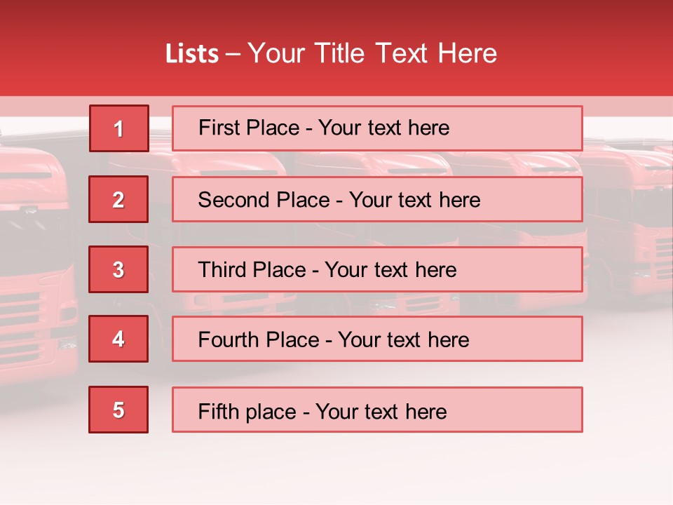 Drive Deliver Lorry PowerPoint Template
