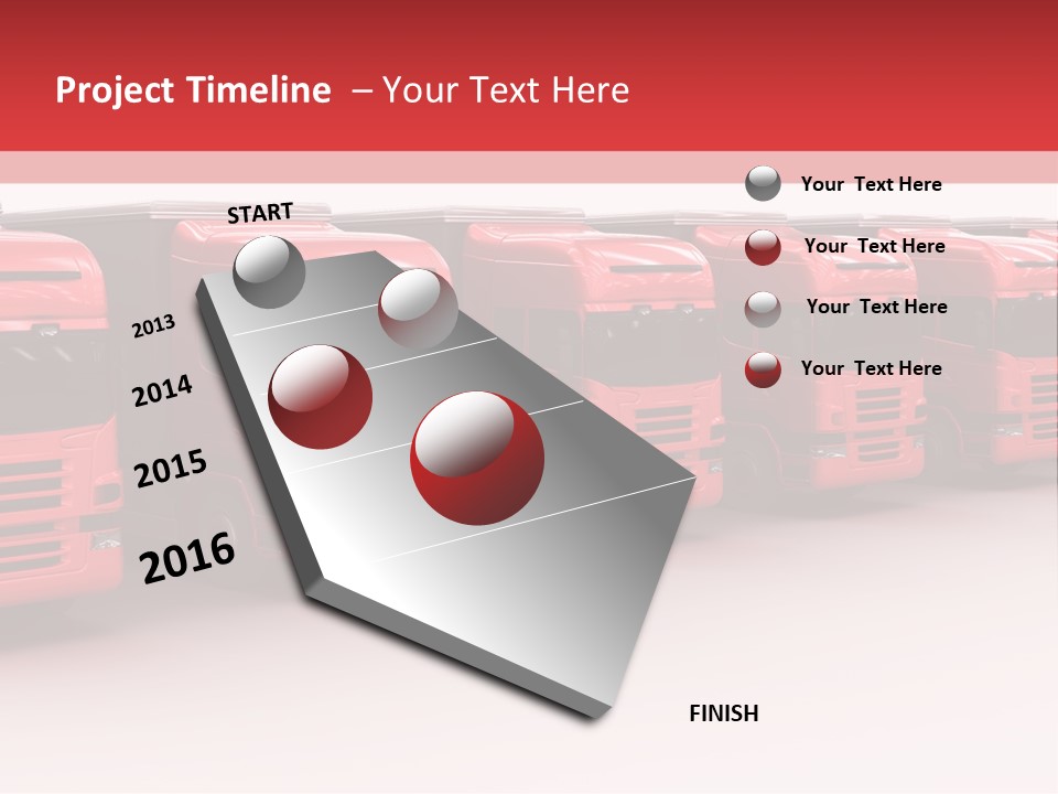 Drive Deliver Lorry PowerPoint Template