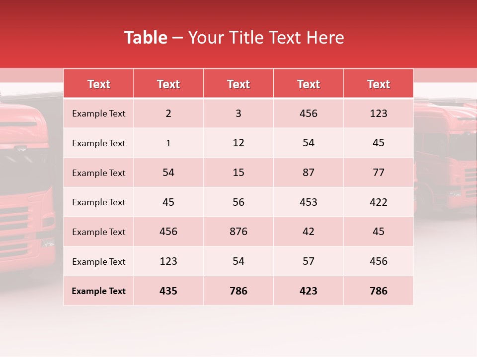 Drive Deliver Lorry PowerPoint Template