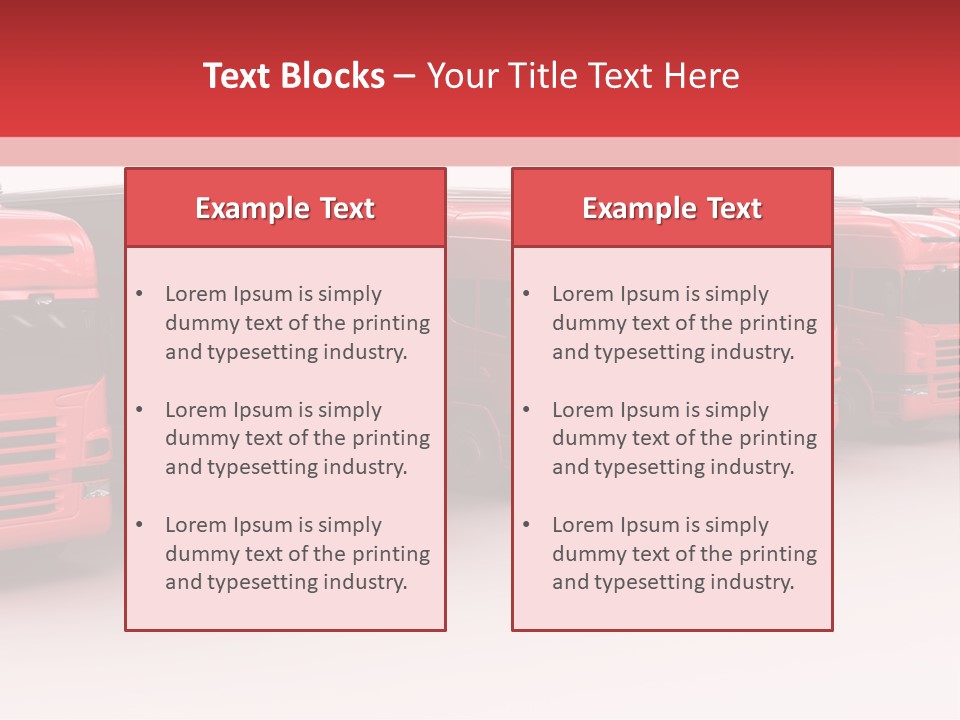 Drive Deliver Lorry PowerPoint Template