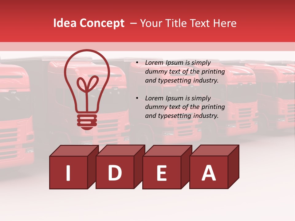 Drive Deliver Lorry PowerPoint Template