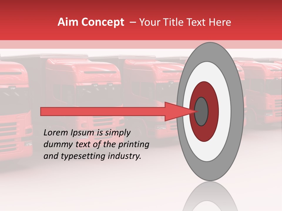 Drive Deliver Lorry PowerPoint Template