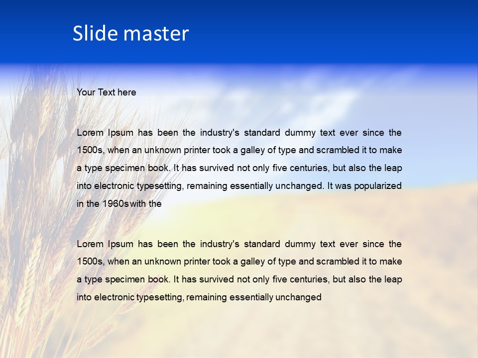 Grain Cultivate Bright PowerPoint Template