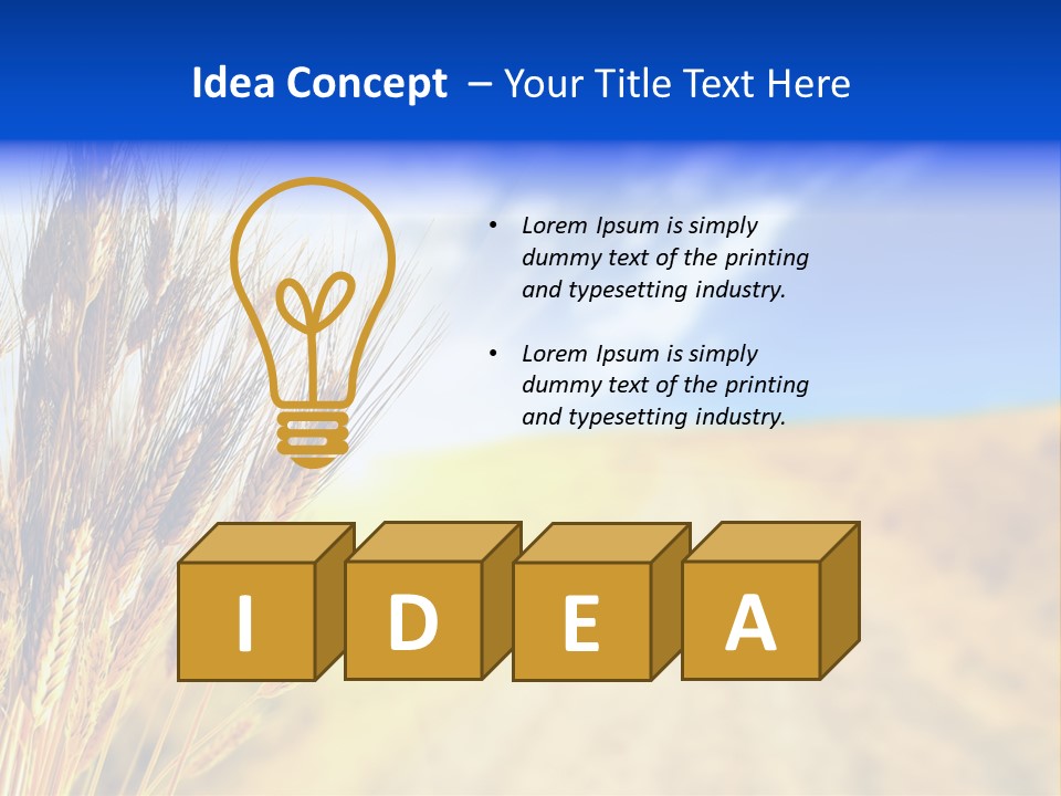 Grain Cultivate Bright PowerPoint Template