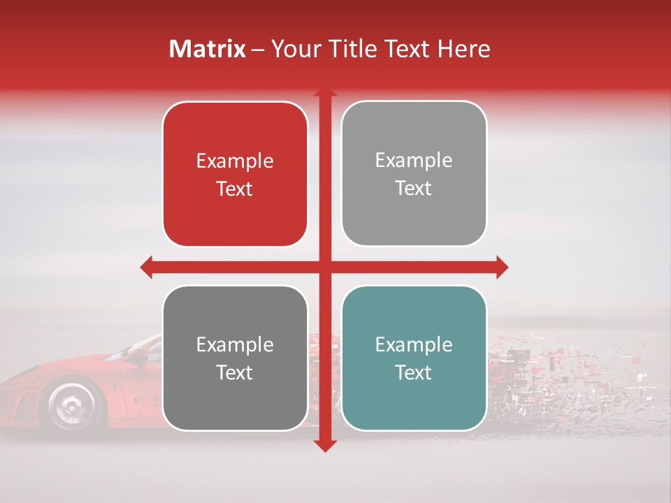 Car Fast Drive PowerPoint Template