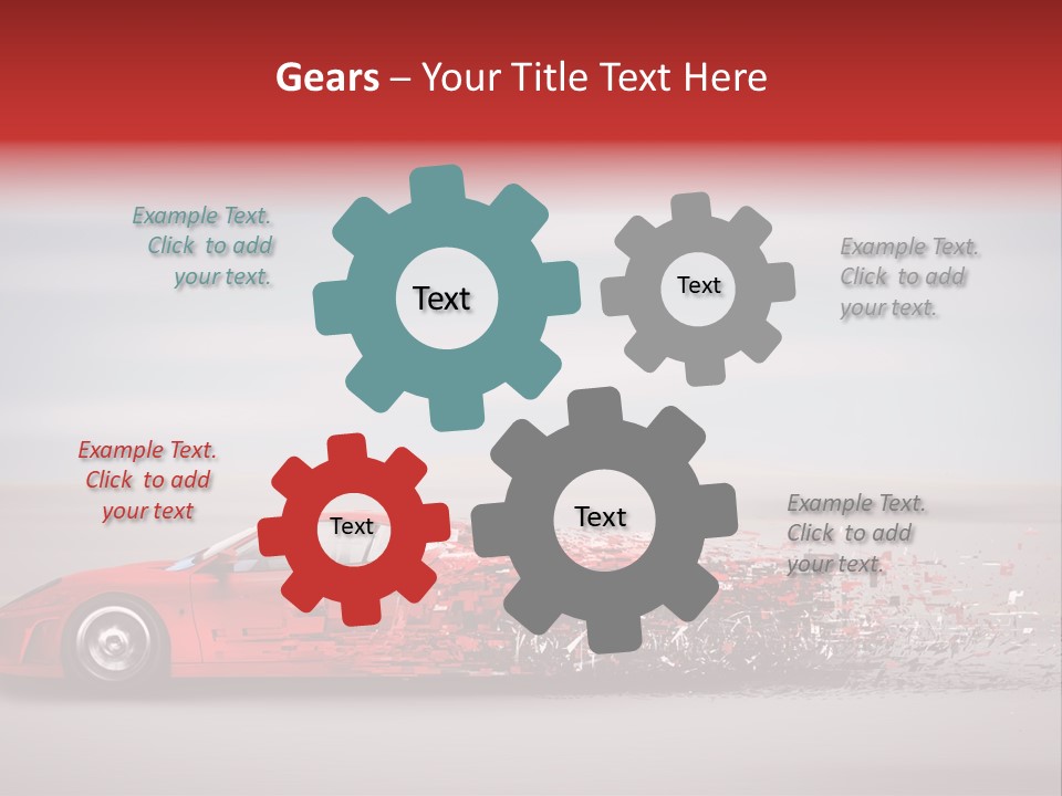 Car Fast Drive PowerPoint Template