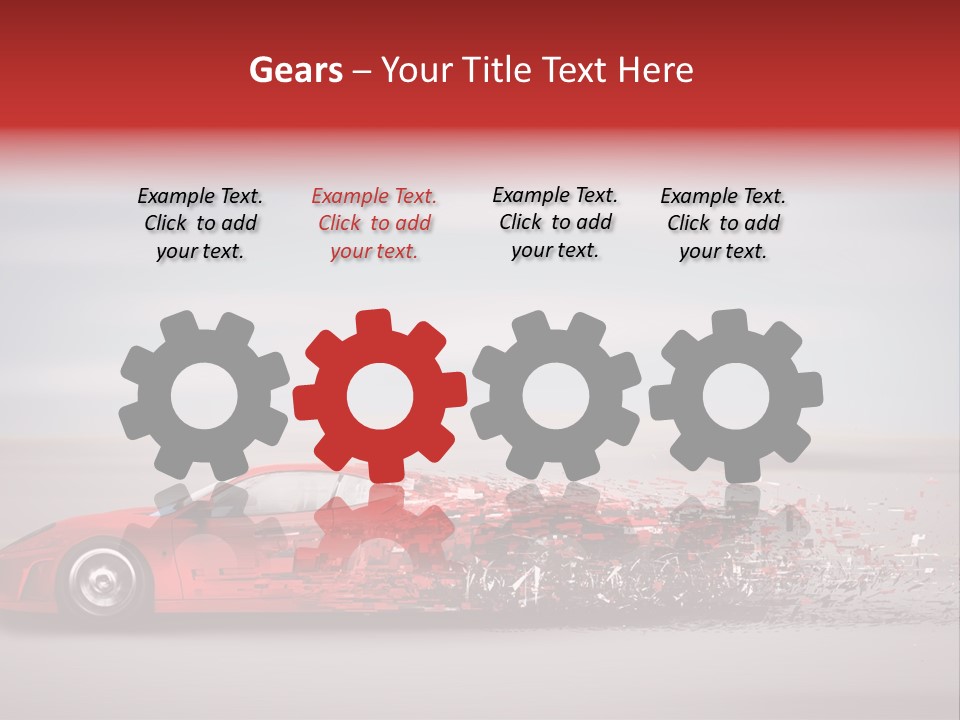Car Fast Drive PowerPoint Template