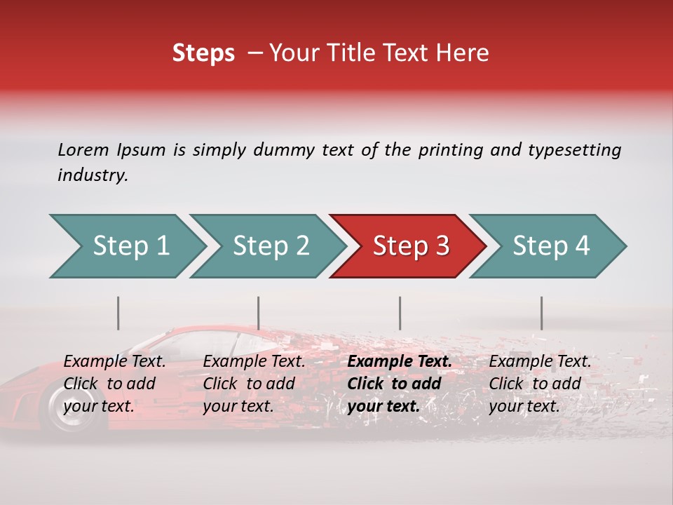 Car Fast Drive PowerPoint Template