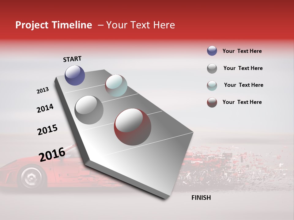 Car Fast Drive PowerPoint Template