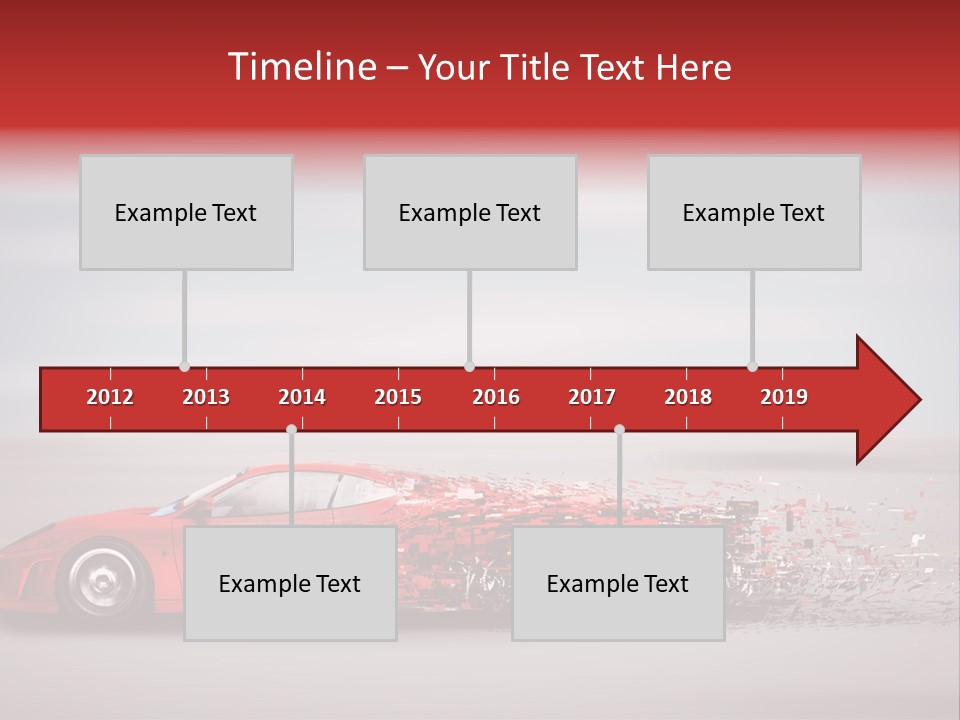 Car Fast Drive PowerPoint Template