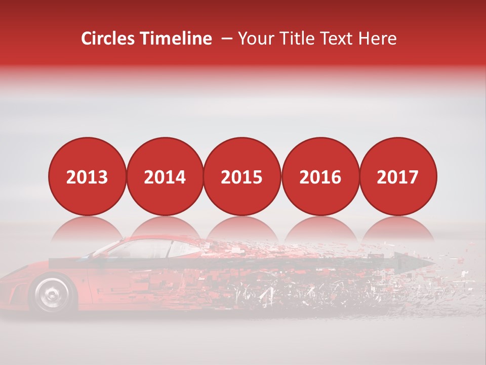 Car Fast Drive PowerPoint Template