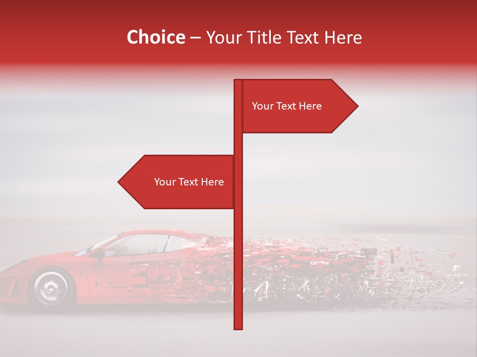 Car Fast Drive PowerPoint Template