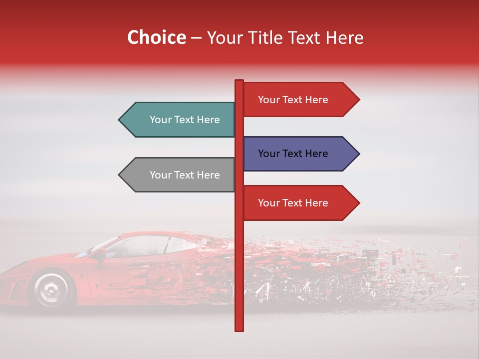 Car Fast Drive PowerPoint Template